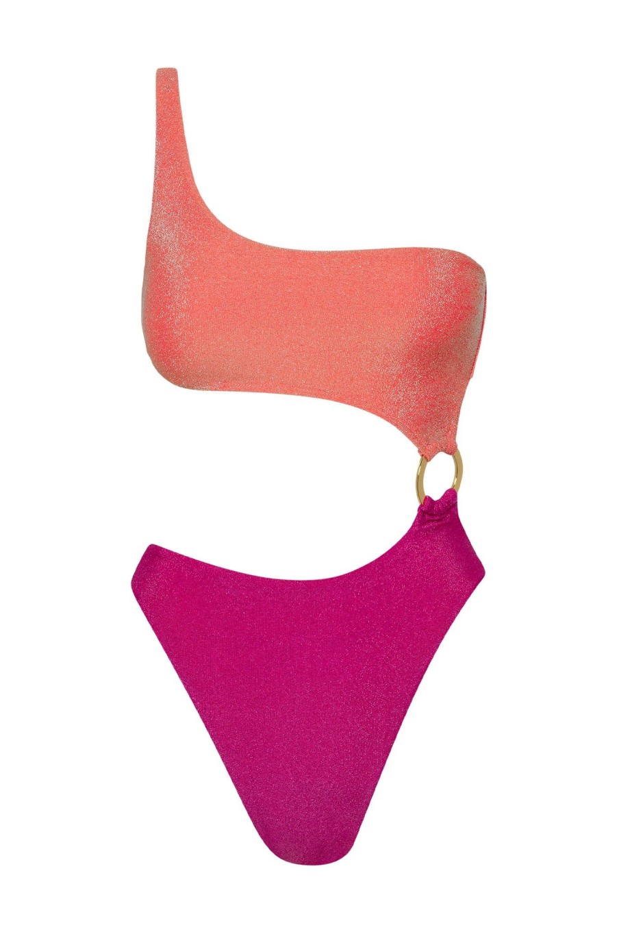 Women Monday Swimwear | Vera One Piece-Sun Kissed/Fuchsia Berry Shimmer