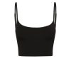 Women Monday Swimwear | Beverly Hills Knitwear Top-Black Rib